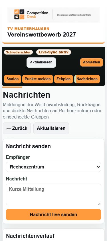 Mobile Nachrichtenfunktion